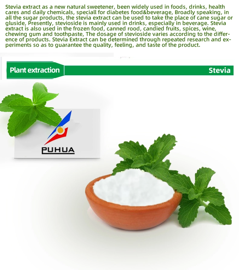 Puhua Wholesale Pure Natural Stevia Powder Extract Ra 97% Sweeteners