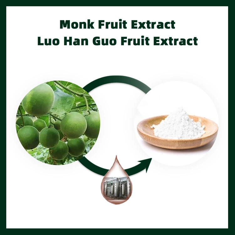 Natural Sweeterner Monk Fruit Extract Monk Fruit Powder Mv20% Mv30% Mv40% Mv50% Luo Han Guo Extract Powder